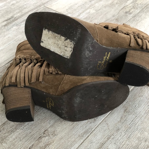 Suede Fringe Booties - Picture 6 of 8